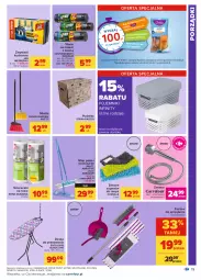 Gazetka promocyjna Carrefour - Gazetka Carrefour - Gazetka - ważna od 29.05 do 29.05.2021 - strona 19 - produkty: Słuchawka prysznicowa, Jan Niezbędny, Por, Mop, Gra, Deska do prasowania, Worki na śmieci, Pojemnik, Lack, Rolki, Mola, Zmywaki kuchenne, Pudełko, Worki na śmiec, Miotła
