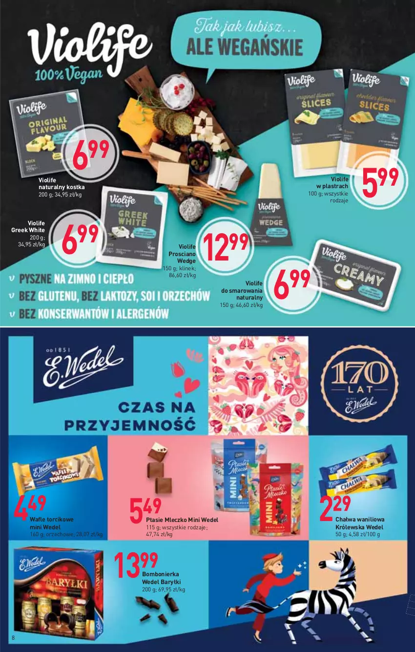 Gazetka promocyjna Stokrotka - Supermarket - ważna 04.03 do 10.03.2021 - strona 8 - produkty: Baryłki, Chałwa, Mleczko, Ptasie mleczko, Wafle