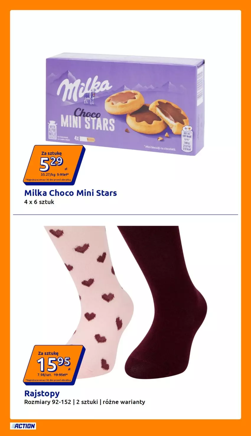 Gazetka promocyjna Action - Gazetka tydzień 41 2026 - ważna 07.10 do 13.10.2026 - strona 11 - produkty: Milka, Rajstopy, Top