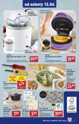 Gazetka promocyjna Aldi - Artykuły przemysłowe i tekstylia - Gazetka - ważna od 12.04 do 12.04.2025 - strona 13 - produkty: Ser, Chodnik, Serwetki, Gofrownica, Pojemnik, Sałat, Mieszadło, Szynka, Talerz, Maszynka