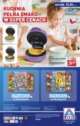 Gazetka promocyjna Aldi - Artykuły przemysłowe i tekstylia - Gazetka - ważna od 12.04 do 12.04.2025 - strona 14 - produkty: Por, Kuchnia, O nas, Gofrownica, Biuro