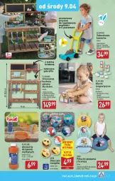 Gazetka promocyjna Aldi - Artykuły przemysłowe i tekstylia - Gazetka - ważna od 12.04 do 12.04.2025 - strona 3 - produkty: Kuchnia, Pojazd, Drewniana kuchnia, Dzieci, Klocki, Kosiarka