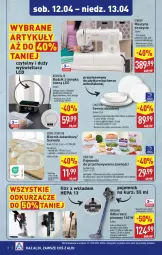 Gazetka promocyjna Aldi - Artykuły przemysłowe i tekstylia - Gazetka - ważna od 12.04 do 12.04.2025 - strona 8 - produkty: Odkurzacz, Serwis obiadowy, Ser, Por, Odkurzacze, Budzik, Pojemnik, Warka, Talerzyk, Talerz, Bieżnik, Szyna, Akumulator, Fa