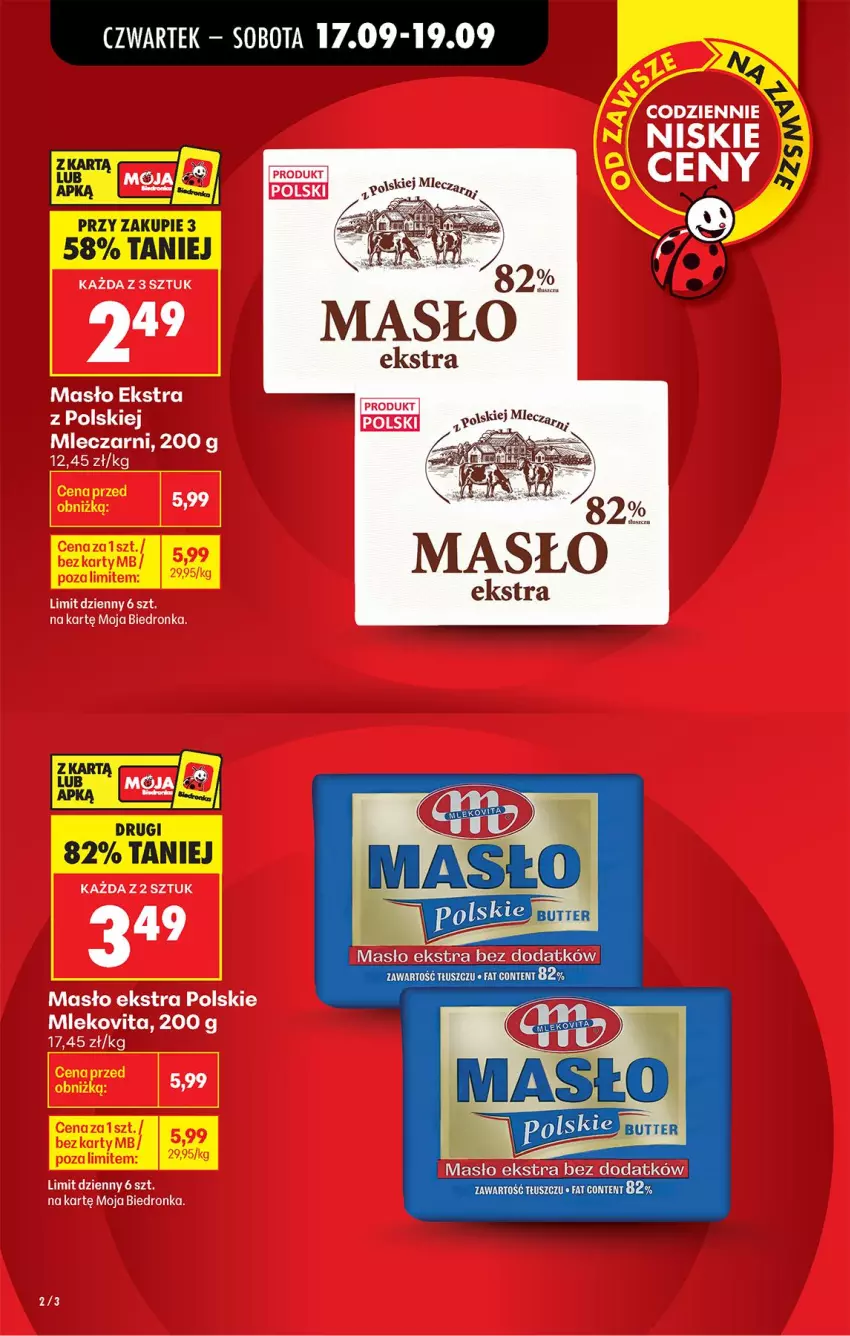 Gazetka promocyjna Biedronka - Od Czwartku - ważna 17.09 do 23.09.2026 - strona 10 - produkty: Masło, Mleko, Mlekovita