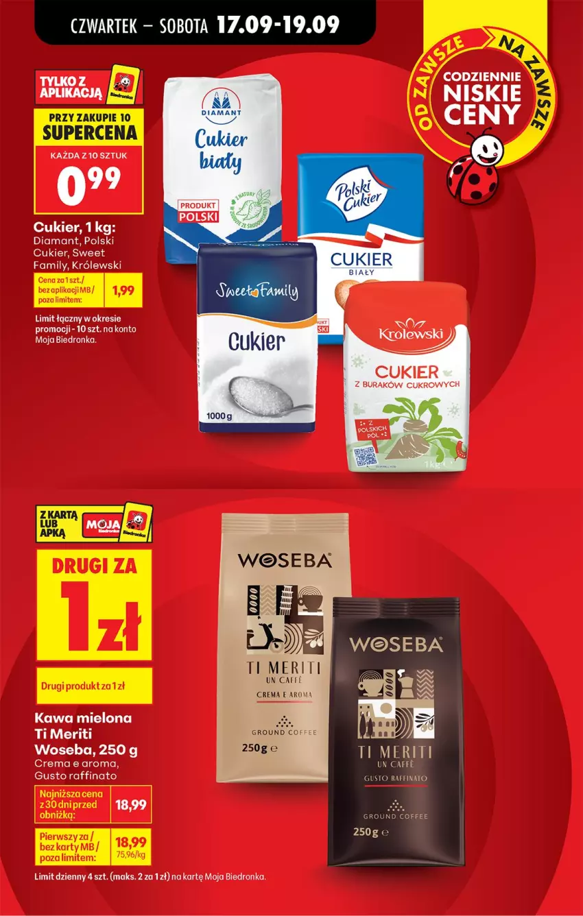 Gazetka promocyjna Biedronka - Od Czwartku - ważna 17.09 do 23.09.2026 - strona 14 - produkty: Cukier, Diamant, Fa