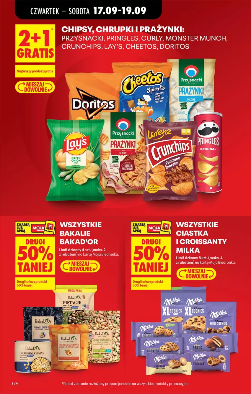 Gazetka promocyjna Biedronka - Od Czwartku - ważna 17.09 do 23.09.2026 - strona 16 - produkty: Cheetos, Croissant, Crunchips, Milka, Por, Pringles