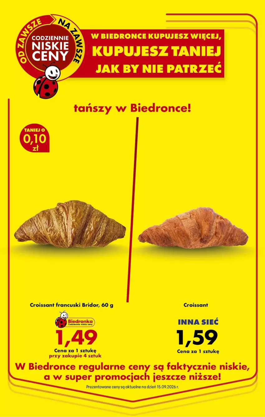Gazetka promocyjna Biedronka - Od Czwartku - ważna 17.09 do 23.09.2026 - strona 2 - produkty: Croissant, Fa
