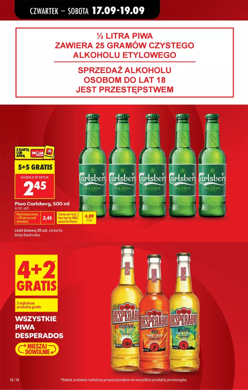 Gazetka promocyjna Biedronka - Od Czwartku - ważna 17.09 do 23.09.2026 - strona 20 - produkty: Carlsberg, Gra, Mysz, Piwa, Piwo, Por