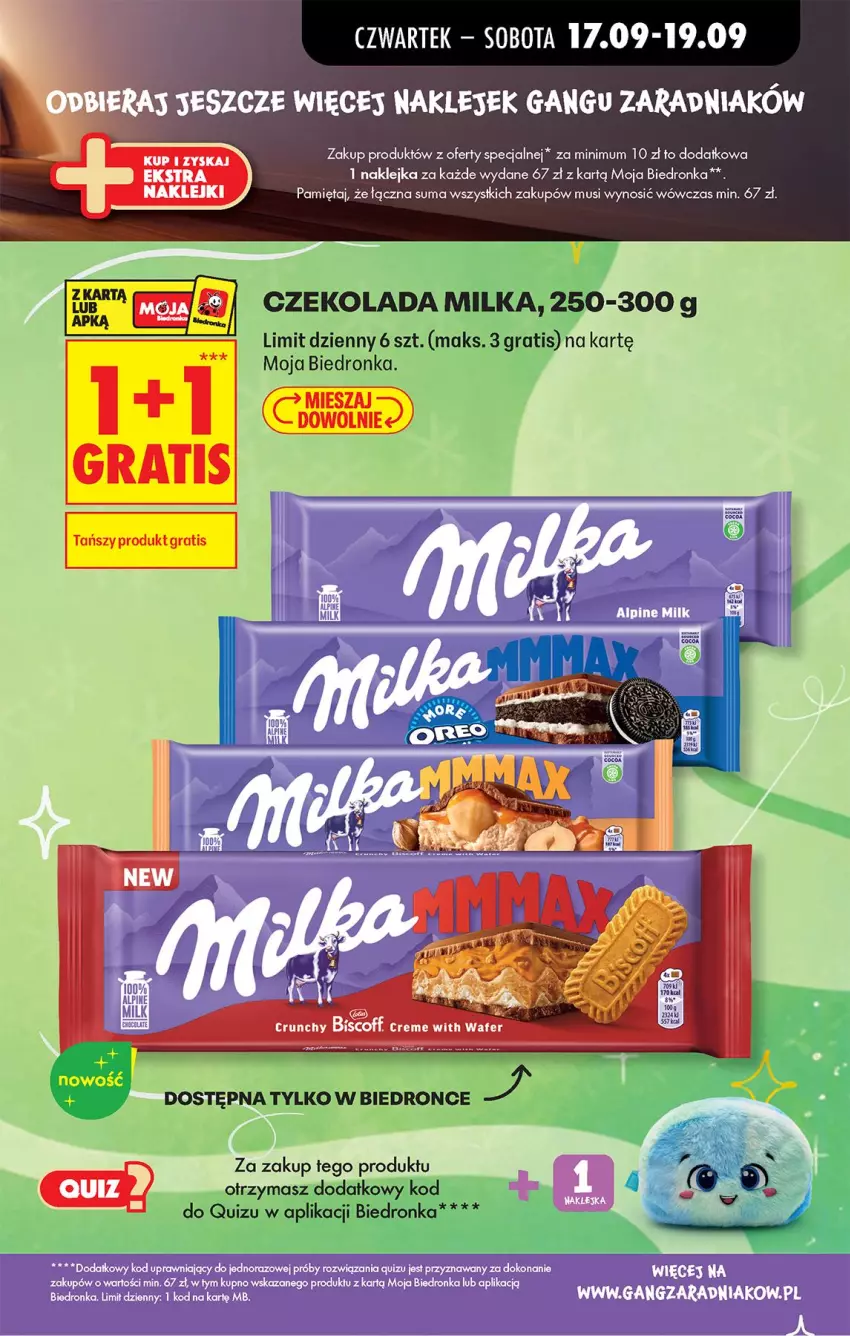 Gazetka promocyjna Biedronka - Od Czwartku - ważna 17.09 do 23.09.2026 - strona 27 - produkty: Czekolada, Gra, Klej, Mięta, Milka, Mus