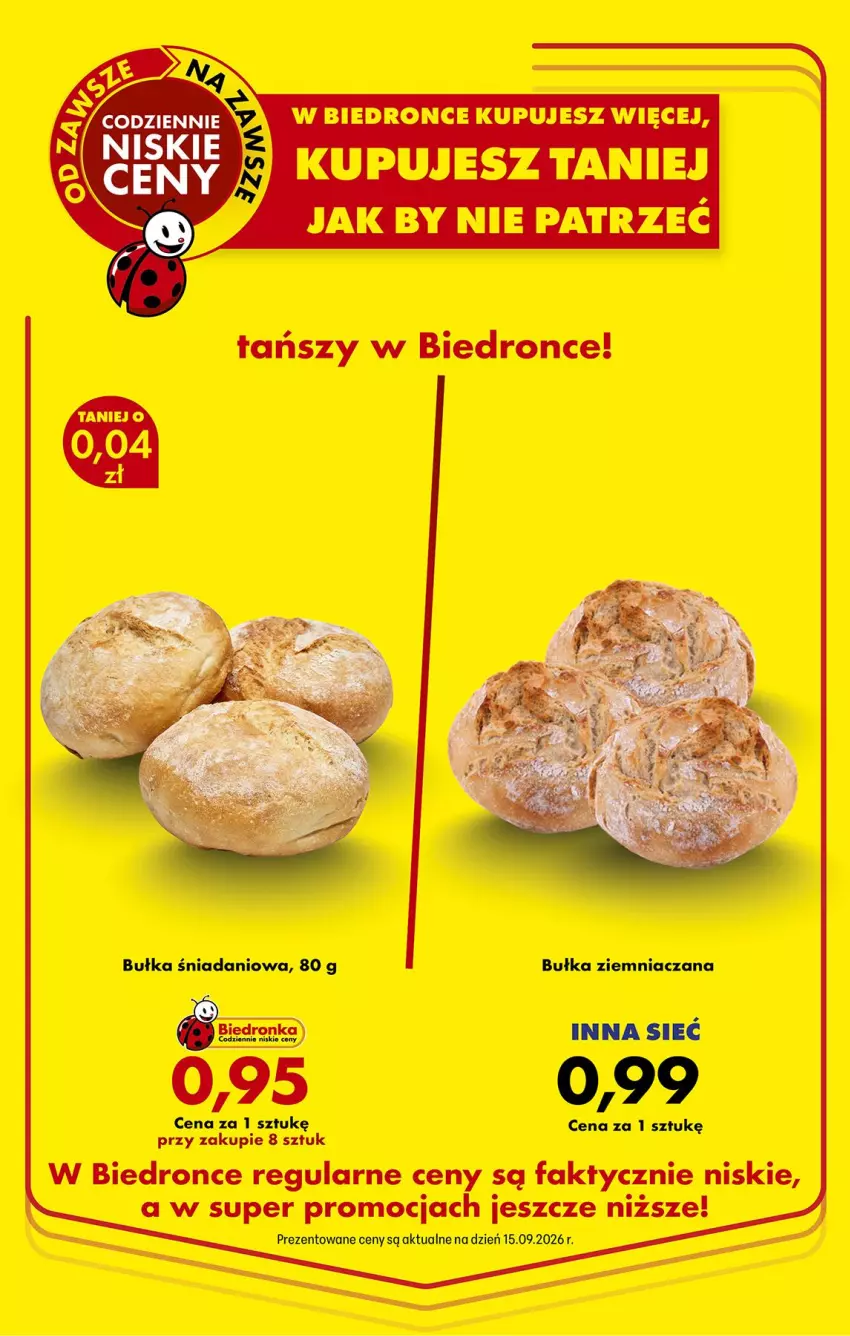 Gazetka promocyjna Biedronka - Od Czwartku - ważna 17.09 do 23.09.2026 - strona 3 - produkty: Bułka, Danio, Fa