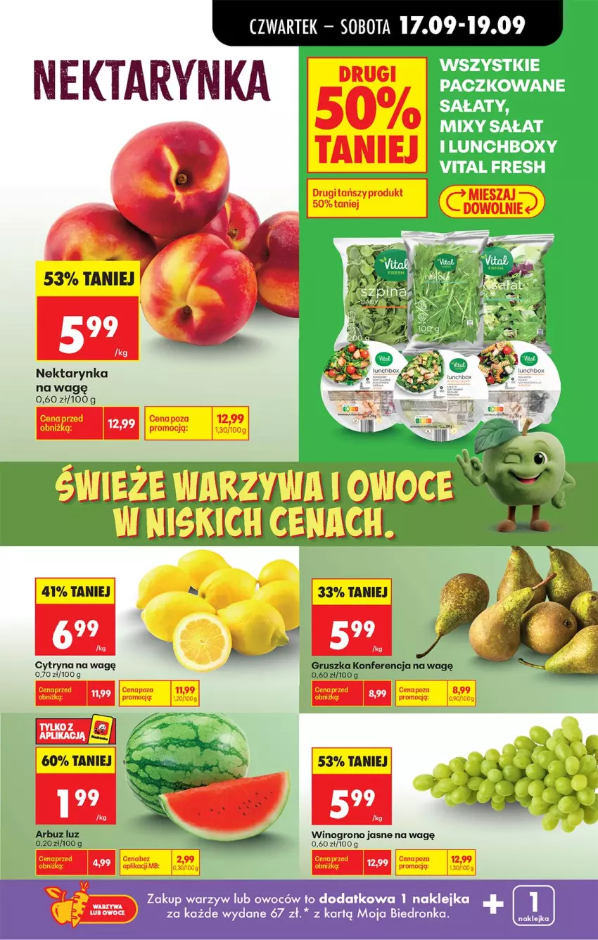 Gazetka promocyjna Biedronka - Od Czwartku - ważna 17.09 do 23.09.2026 - strona 31 - produkty: Arbuz, Fa, Klej, Nektar, Nektarynka, Wino
