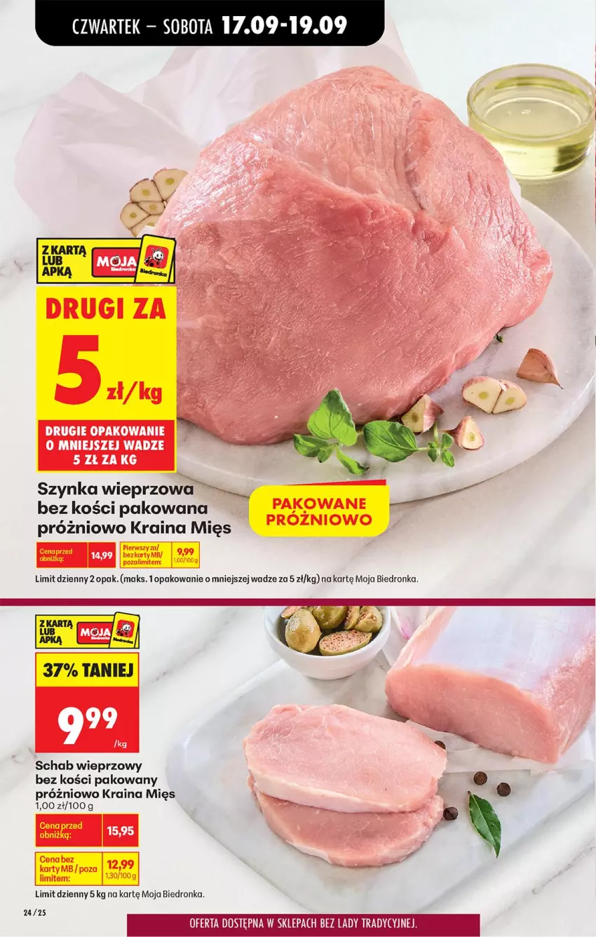 Gazetka promocyjna Biedronka - Od Czwartku - ważna 17.09 do 23.09.2026 - strona 36 - produkty: Schab wieprzowy, Szynka, Szynka wieprzowa
