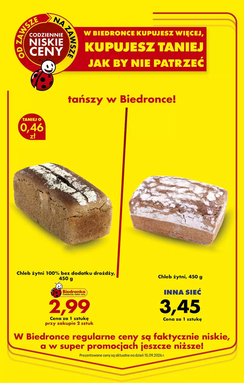 Gazetka promocyjna Biedronka - Od Czwartku - ważna 17.09 do 23.09.2026 - strona 4 - produkty: Chleb, Fa