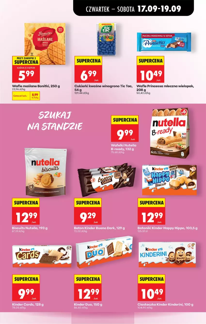 Gazetka promocyjna Biedronka - Od Czwartku - ważna 17.09 do 23.09.2026 - strona 59 - produkty: Bonitki, Cukier, Cukierki, Nutella, Princessa, Wafle, Wino