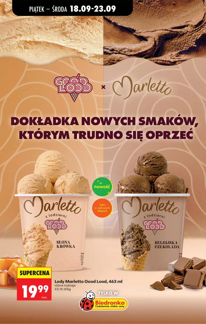 Gazetka promocyjna Biedronka - Od Czwartku - ważna 17.09 do 23.09.2026 - strona 61 - produkty: Czekolada, LG, Lody