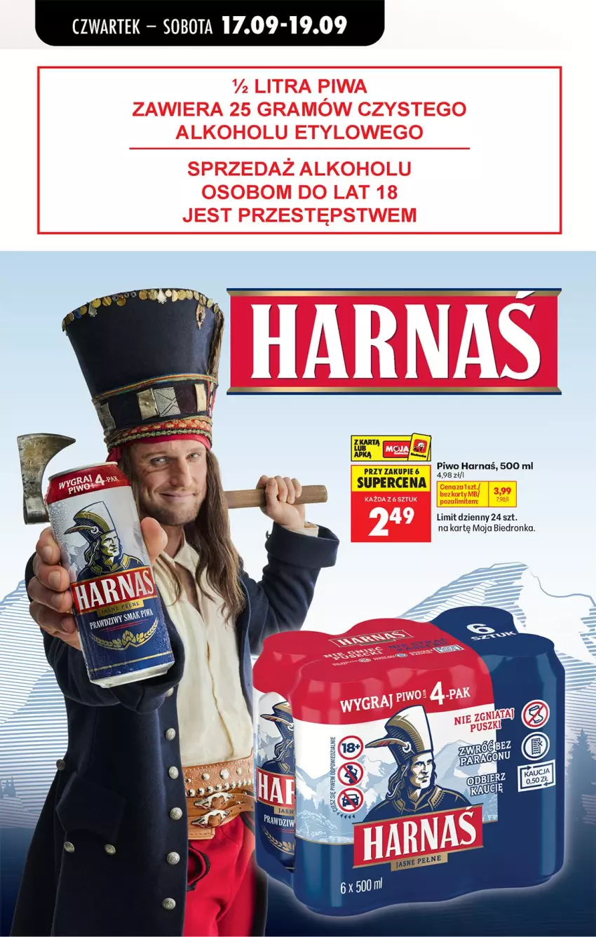 Gazetka promocyjna Biedronka - Od Czwartku - ważna 17.09 do 23.09.2026 - strona 70 - produkty: Harnaś, Piwo
