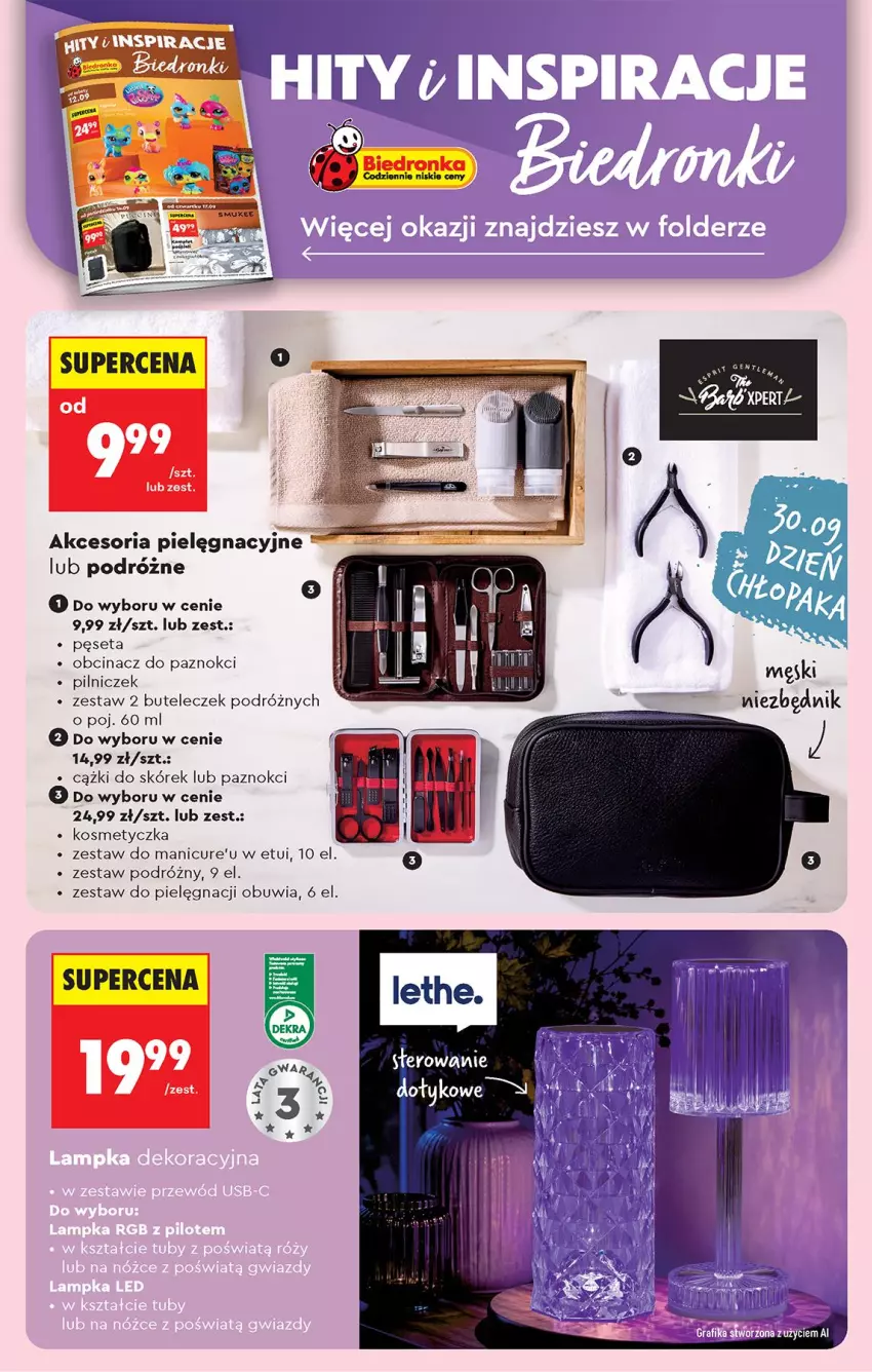 Gazetka promocyjna Biedronka - Od Czwartku - ważna 17.09 do 23.09.2026 - strona 80 - produkty: Cążki, Cążki do skórek, Gra, Grafika, Kosmetyczka, Pęseta