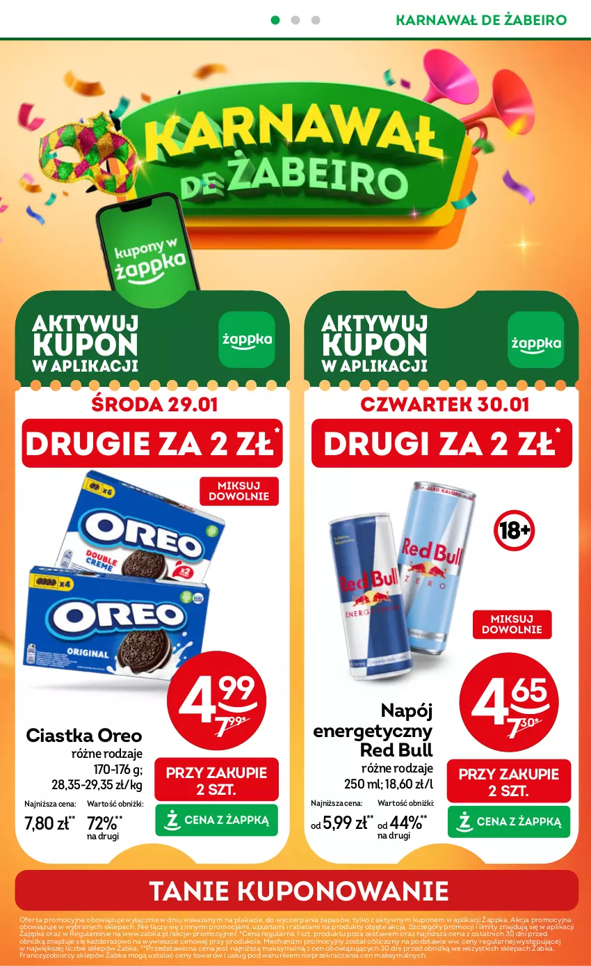 Gazetka promocyjna Żabka - ważna 29.01 do 11.02.2025 - strona 2 - produkty: Ciastka, Napój, Napój energetyczny, Oreo, Red Bull