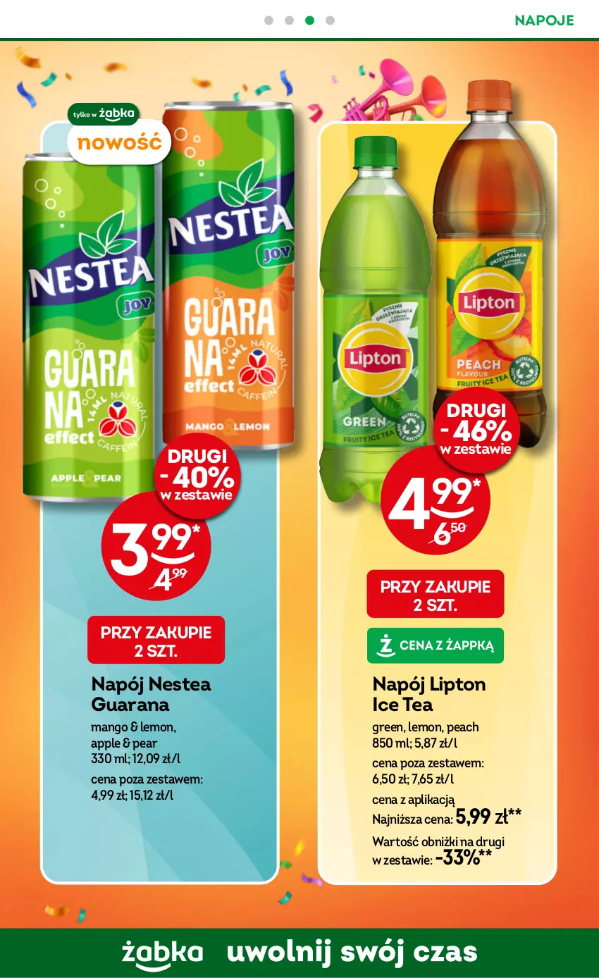 Gazetka promocyjna Żabka - ważna 29.01 do 11.02.2025 - strona 26 - produkty: Ice tea, Lipton, Mango, Napój, Napoje, Nestea