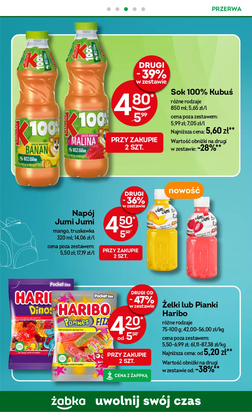 Gazetka promocyjna Żabka - ważna 29.01 do 11.02.2025 - strona 44 - produkty: Haribo, Kubuś, Mango, Napój, Sok