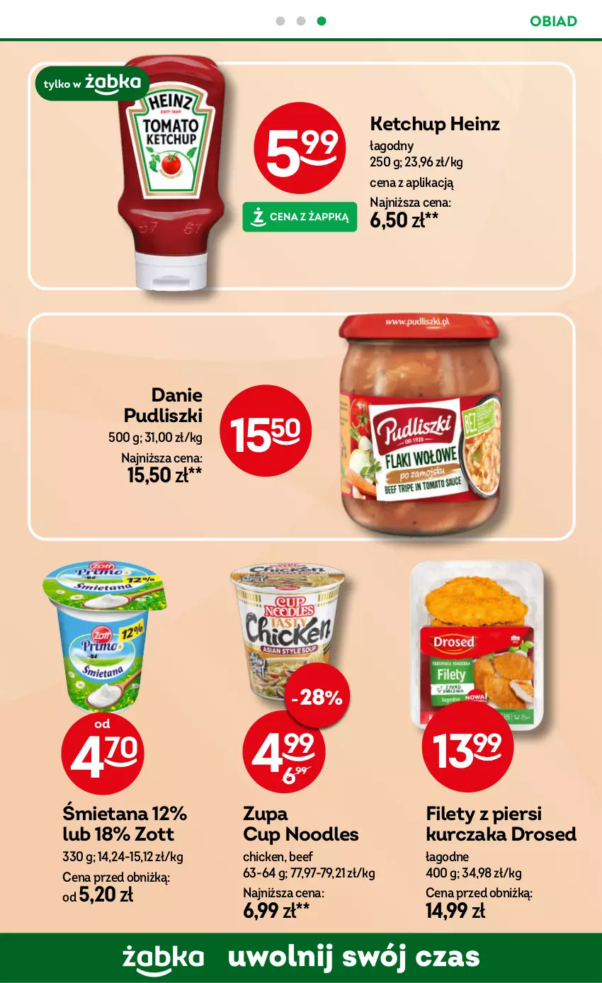 Gazetka promocyjna Żabka - ważna 29.01 do 11.02.2025 - strona 50 - produkty: Heinz, Ketchup, Kurczak, Pudliszki, Zott, Zupa