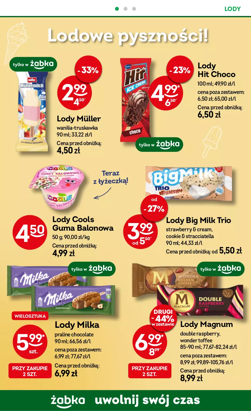 Gazetka promocyjna Żabka - ważna 29.01 do 11.02.2025 - strona 54 - produkty: Big Milk, Lody, Milka, Müller, Tera