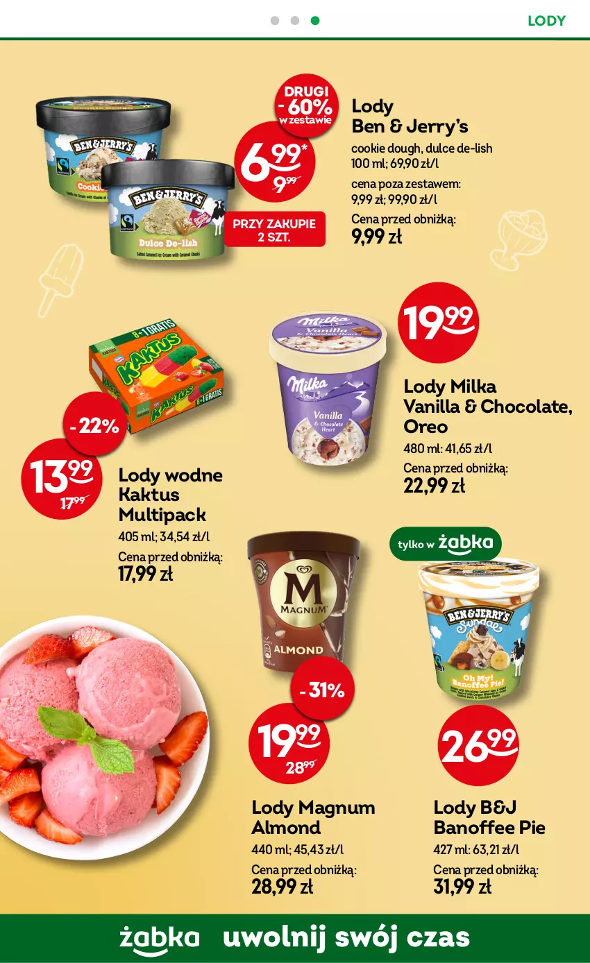 Gazetka promocyjna Żabka - ważna 29.01 do 11.02.2025 - strona 56 - produkty: Kaktus, Lody, Milka, Oreo