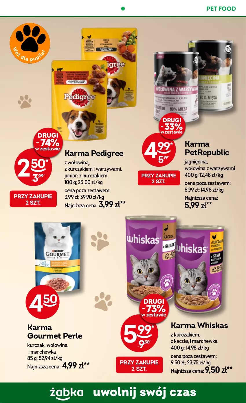 Gazetka promocyjna Żabka - ważna 29.01 do 11.02.2025 - strona 59 - produkty: Kurczak, Marchewka, Pedigree, Warzywa, Whiskas, Wołowina