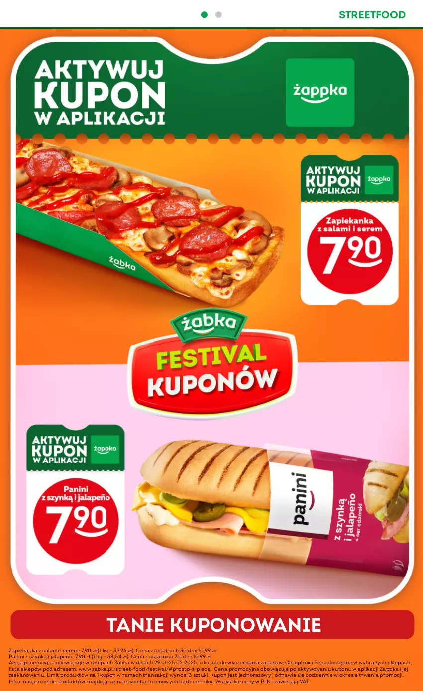 Gazetka promocyjna Żabka - ważna 29.01 do 11.02.2025 - strona 6 - produkty: Dres, Piec, Pizza, Rama, Salami, Ser, Tran, Zapiekanka