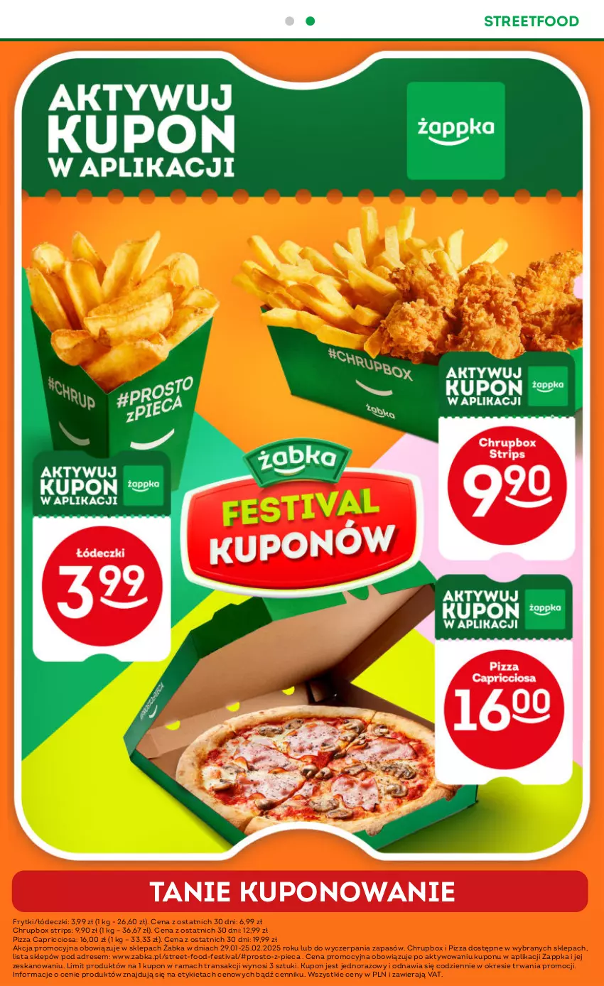 Gazetka promocyjna Żabka - ważna 29.01 do 11.02.2025 - strona 7 - produkty: Dres, Frytki, Piec, Pizza, Rama, Tran