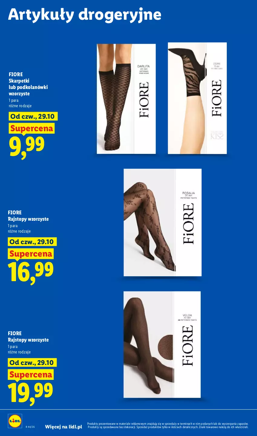 Gazetka promocyjna Lidl - Gazetka - ważna 29.10 do 31.10.2026 - strona 102 - produkty: Karp, Rajstopy, Skarpetki, Top