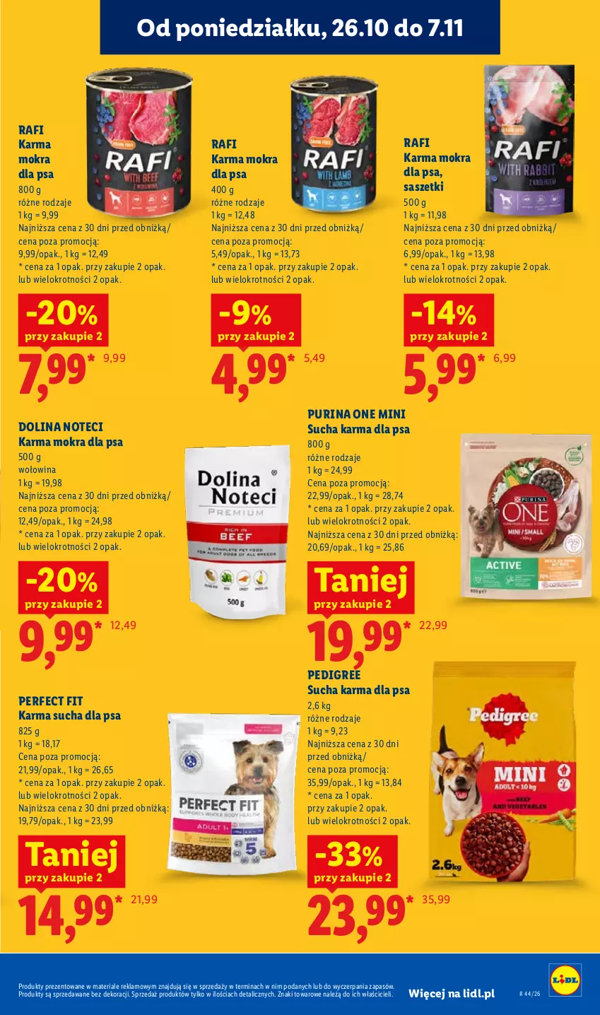 Gazetka promocyjna Lidl - Gazetka - ważna 29.10 do 31.10.2026 - strona 111 - produkty: Pedigree, Pur, Purina, Sucha karma, Wołowina