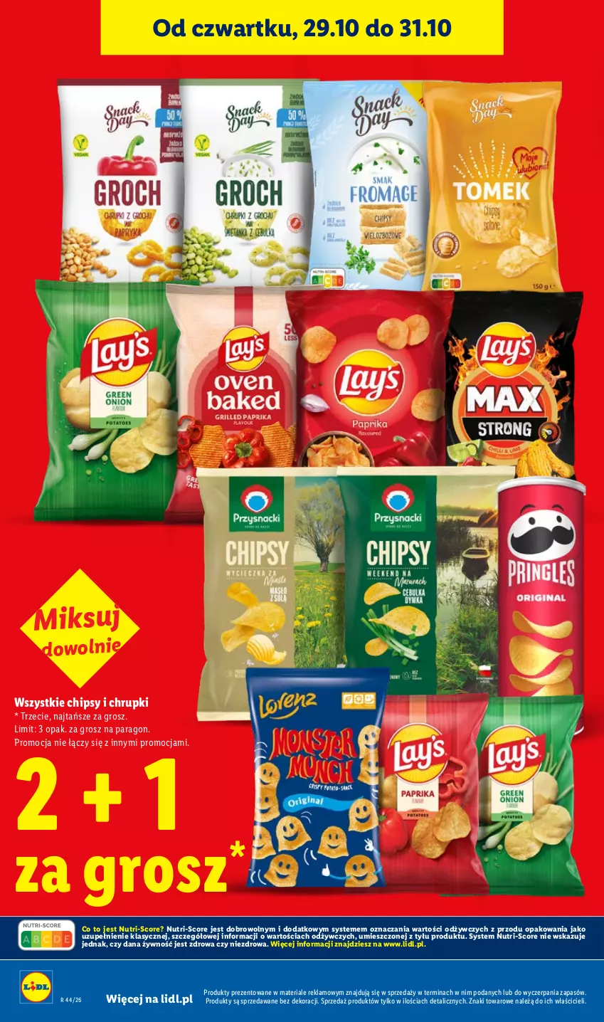 Gazetka promocyjna Lidl - Gazetka - ważna 29.10 do 31.10.2026 - strona 12 - produkty: Chipsy, Chrupki