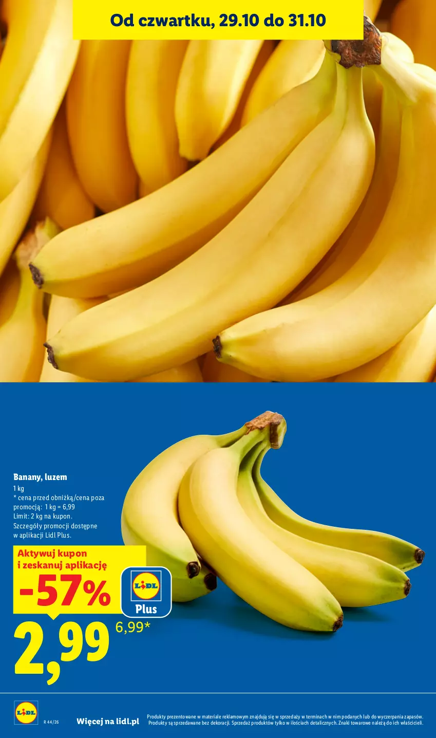 Gazetka promocyjna Lidl - Gazetka - ważna 29.10 do 31.10.2026 - strona 14 - produkty: Banany