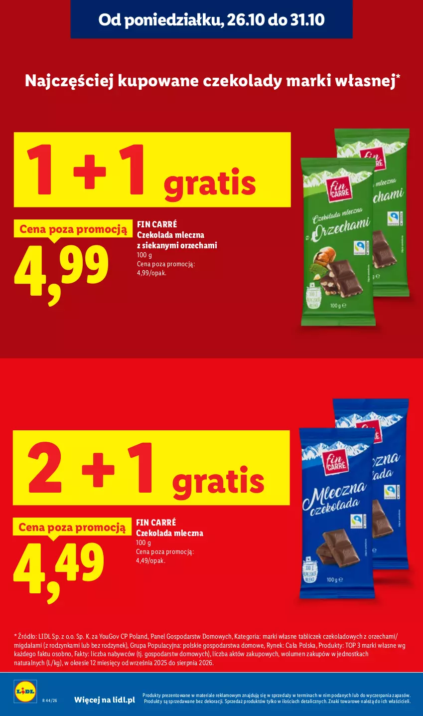 Gazetka promocyjna Lidl - Gazetka - ważna 29.10 do 31.10.2026 - strona 22 - produkty: Czekolada, Czekolada mleczna, Fa, Gra, Top