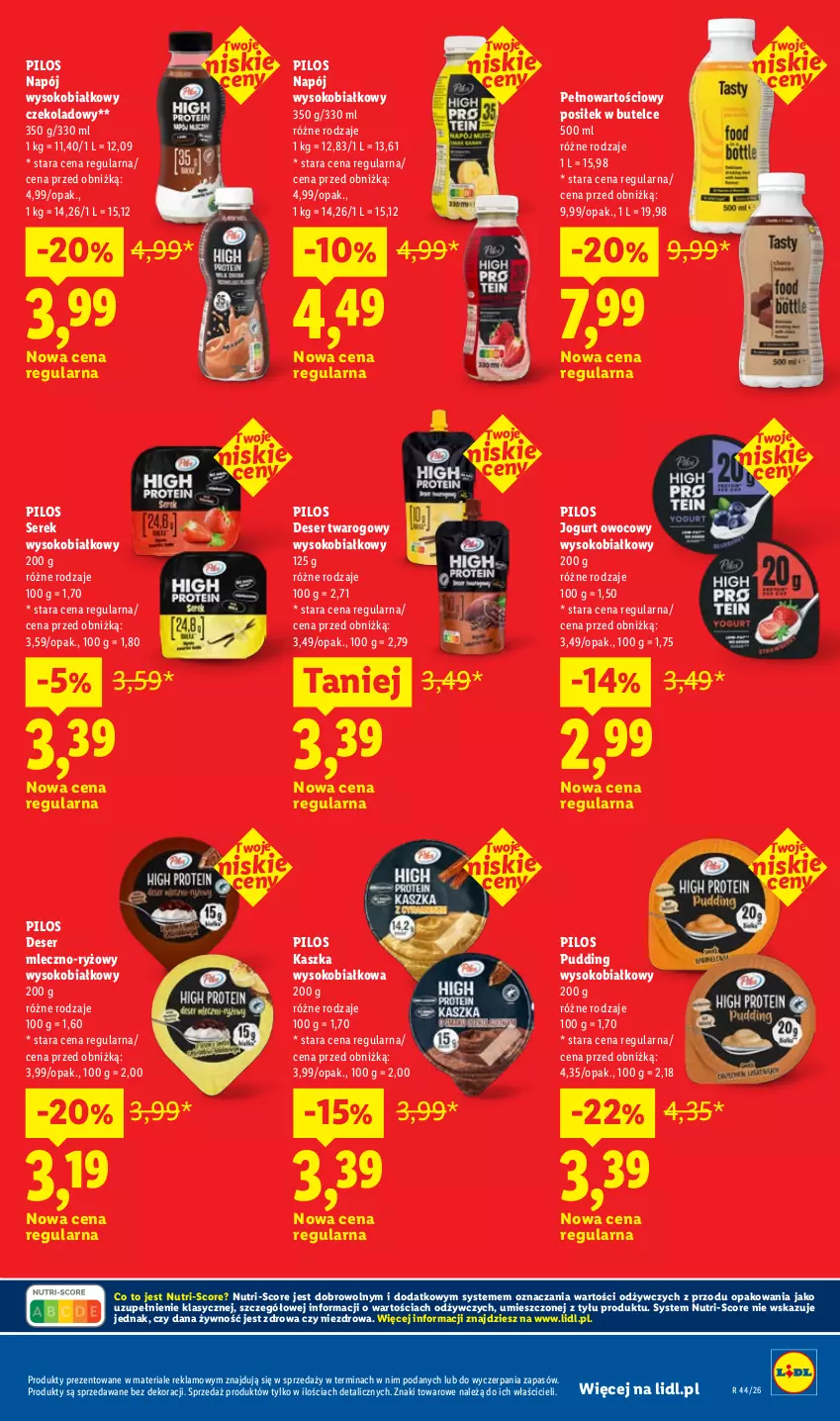 Gazetka promocyjna Lidl - Gazetka - ważna 29.10 do 31.10.2026 - strona 33 - produkty: Deser, Jogurt, Jogurt owocowy, Napój, Pilos, Pudding, Ryż, Ser, Ser twarogowy, Serek, Sok