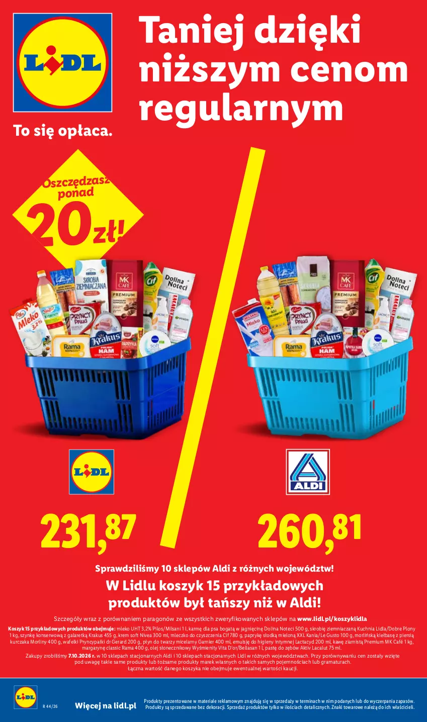 Gazetka promocyjna Lidl - Gazetka - ważna 29.10 do 31.10.2026 - strona 36 - produkty: Bell, Bella, Cif, Dr Gerard, Gala, Garnier, Gra, Kosz, Krakus, Kuchnia, Kurczak, Lacalut, Lactacyd, Mleczko, Mleko, Morliny, Nivea, Olej, Olej słonecznikowy, Pilos, Por, Rama, Ser