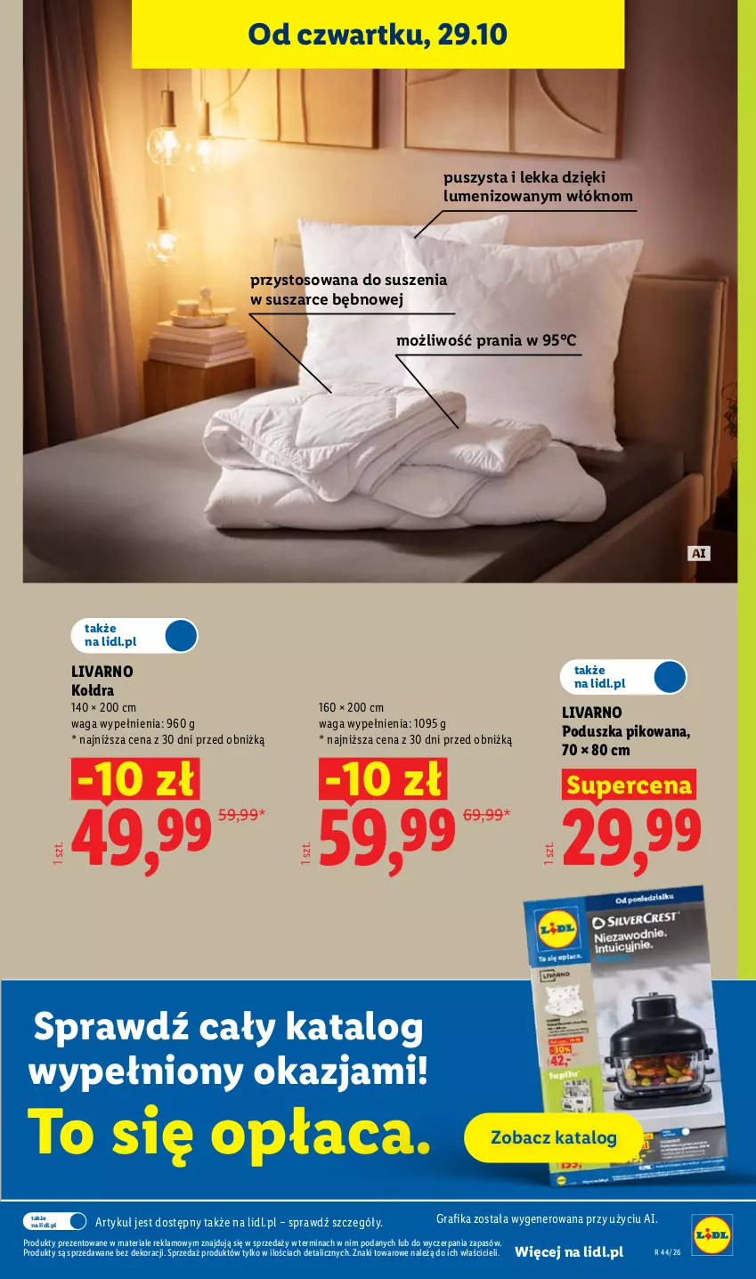 Gazetka promocyjna Lidl - Gazetka - ważna 29.10 do 31.10.2026 - strona 43 - produkty: Gra, Grafika, Ivar, Kołdra, Poduszka, Waga