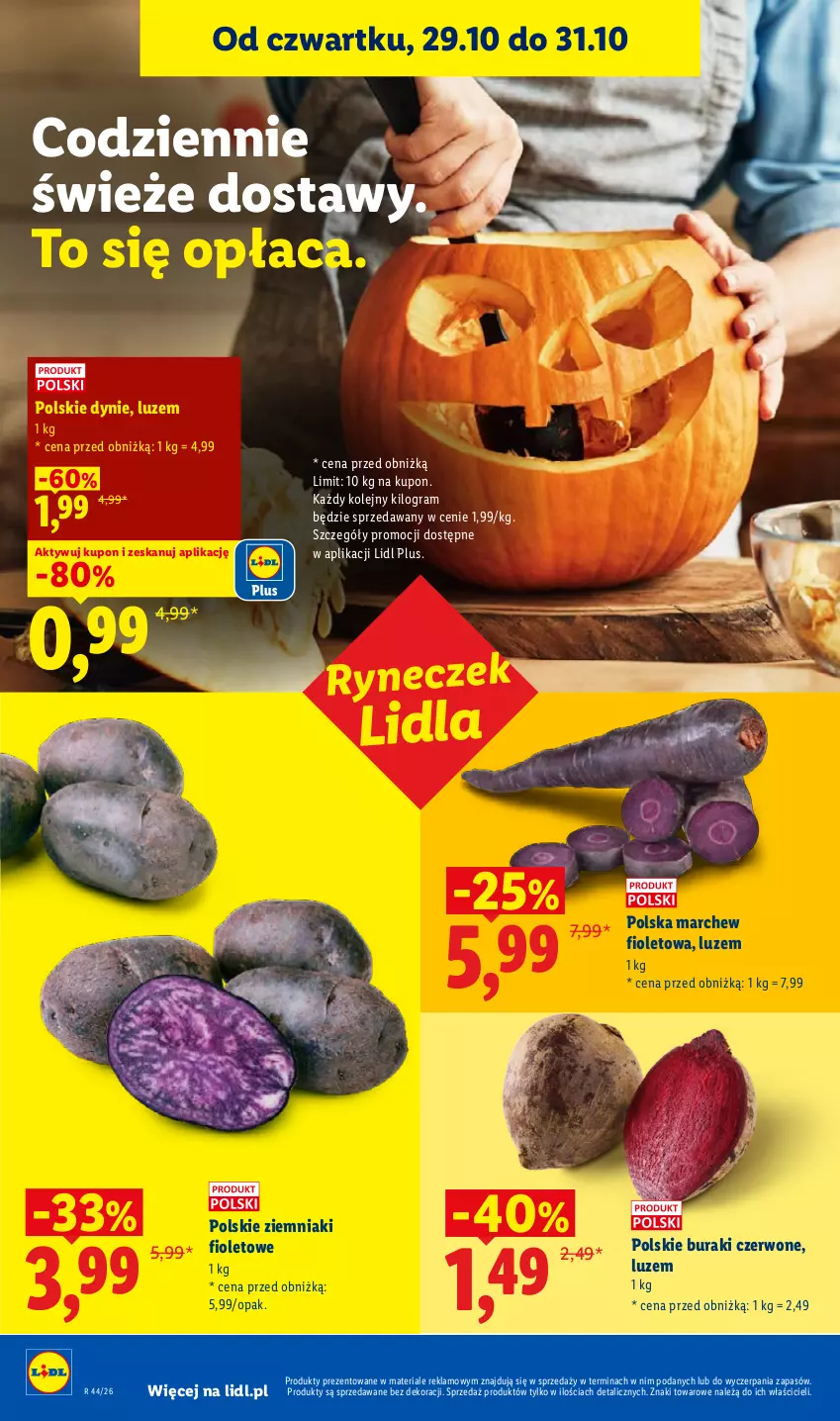 Gazetka promocyjna Lidl - Gazetka - ważna 29.10 do 31.10.2026 - strona 50 - produkty: Buraki, Gra, Olej, Ziemniaki