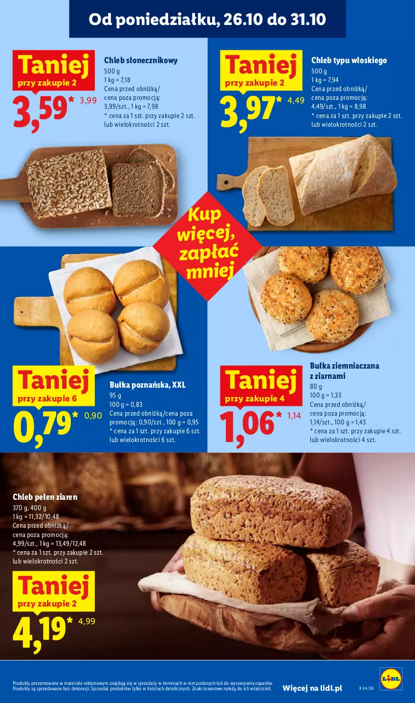Gazetka promocyjna Lidl - Gazetka - ważna 29.10 do 31.10.2026 - strona 55 - produkty: Bułka, Chleb, Chleb typu włoskiego
