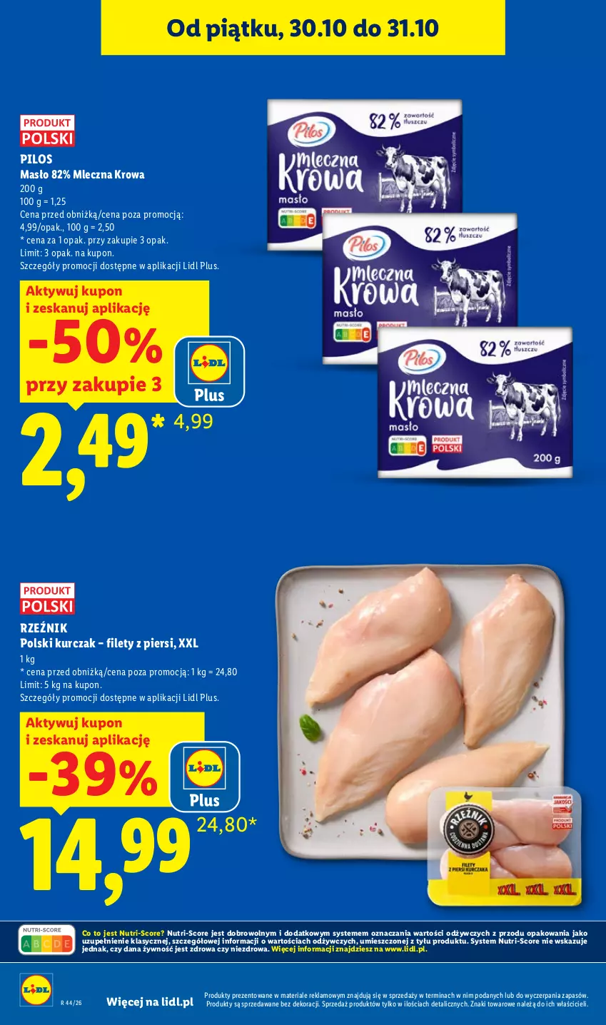 Gazetka promocyjna Lidl - Gazetka - ważna 29.10 do 31.10.2026 - strona 6 - produkty: Kurczak, Masło, Pilos