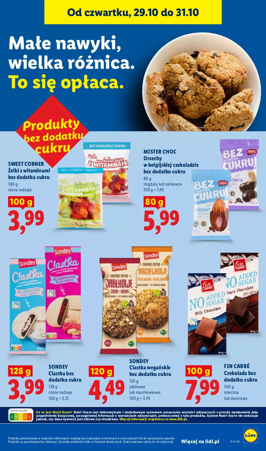 Gazetka promocyjna Lidl - Gazetka - ważna 29.10 do 31.10.2026 - strona 79 - produkty: Ciastka, Czekolada, Deser, LG, Migdały, Ser