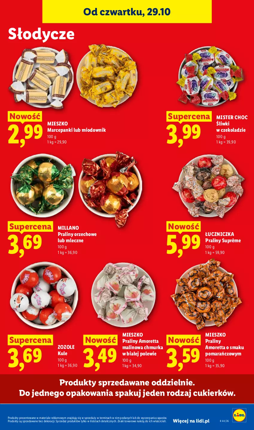 Gazetka promocyjna Lidl - Gazetka - ważna 29.10 do 31.10.2026 - strona 81 - produkty: Cukier, Praliny, Znicz
