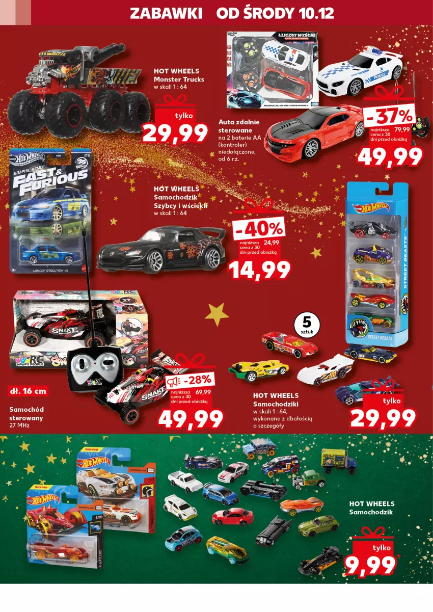 Gazetka promocyjna Kaufland - Kaufland - ważna 10.12 do 23.12.2025 - strona 22 - produkty: Chodzik, Fa, Hot Wheels, Kontroler, Lalka, Monster truck, Samochodziki