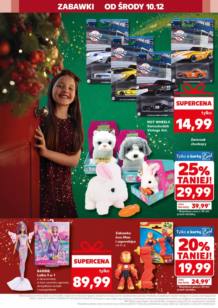 Gazetka promocyjna Kaufland - Kaufland - ważna 10.12 do 23.12.2025 - strona 40 - produkty: Barbie, Chodzik, Fa, Hot Wheels, Lalka, Zabawka