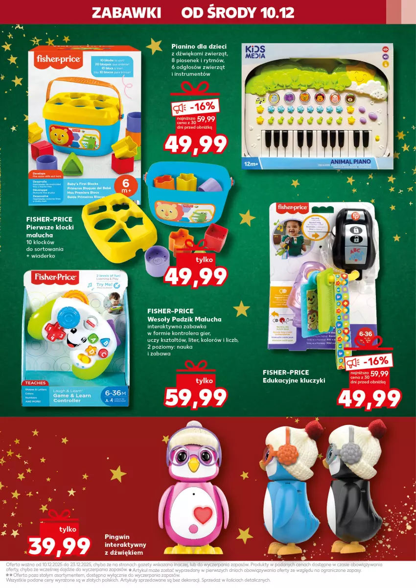 Gazetka promocyjna Kaufland - Kaufland - ważna 10.12 do 23.12.2025 - strona 7 - produkty: Fa, Fisher-Price, Klocki, Kontroler, Pingwin, Rum, Tera, Zabawka