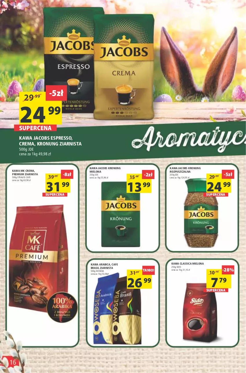 Gazetka promocyjna Arhelan - Gazetka - ważna 08.04 do 17.04.2022 - strona 16 - produkty: BIC, Jacobs, Kawa, Woseba