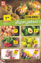 Gazetka promocyjna Arhelan - Gazetka - Gazetka - ważna od 17.04 do 17.04.2022 - strona 2 - produkty: Cebula, Tulipan, Ziemniaki, Gruszki, Bukiet, Rzodkiewka