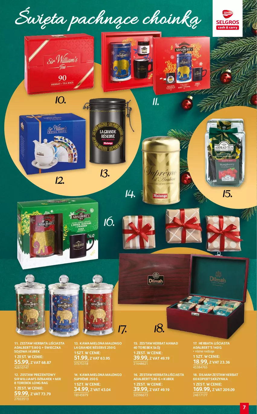 Gazetka promocyjna Selgros - Katalog Prezenty - ważna 01.12 do 14.12.2022 - strona 7 - produkty: Dilmah, Dzbanek, Gra, Herbata, Kawa, Kawa mielona, Kubek, Ser, Zestaw prezentowy