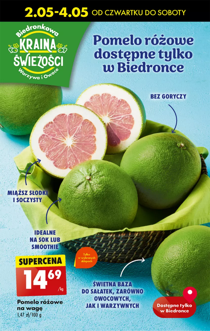 Gazetka promocyjna Biedronka - Od Czwartku - ważna 08.05 do 11.05.2024 - strona 29 - produkty: Pomelo, Sok